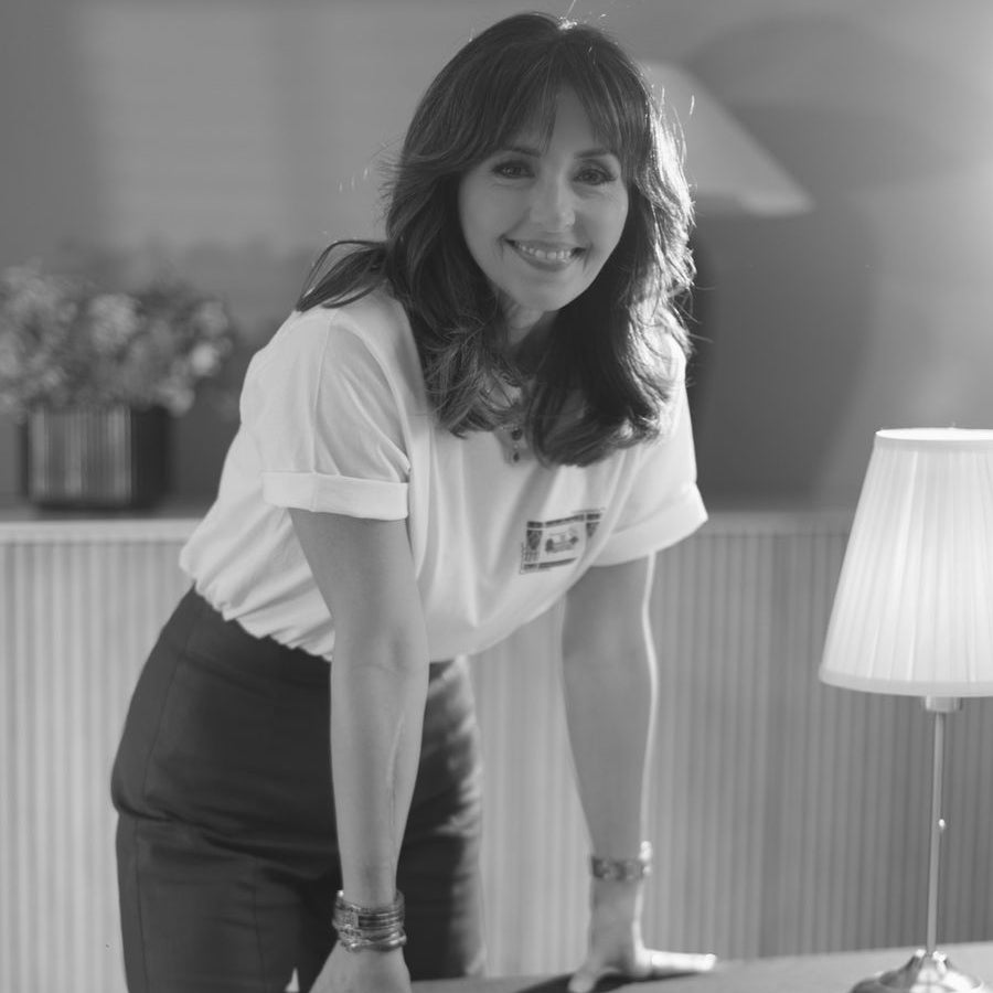 Beirut White Tee & Brown Leather Pants