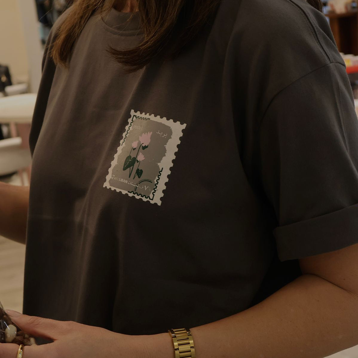Cyclamen t-shirt Stamp
