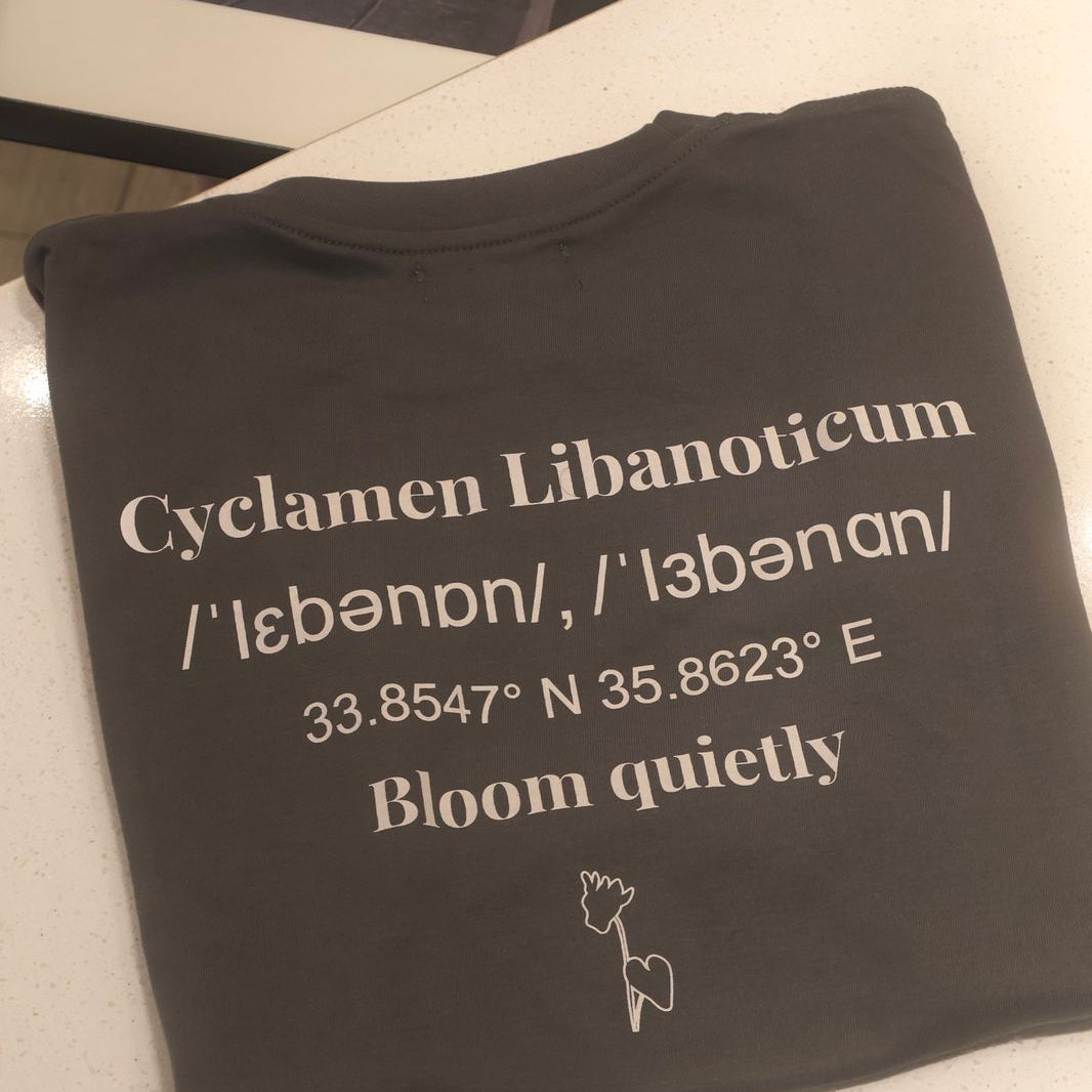 Cyclamen sweatshirt stamp