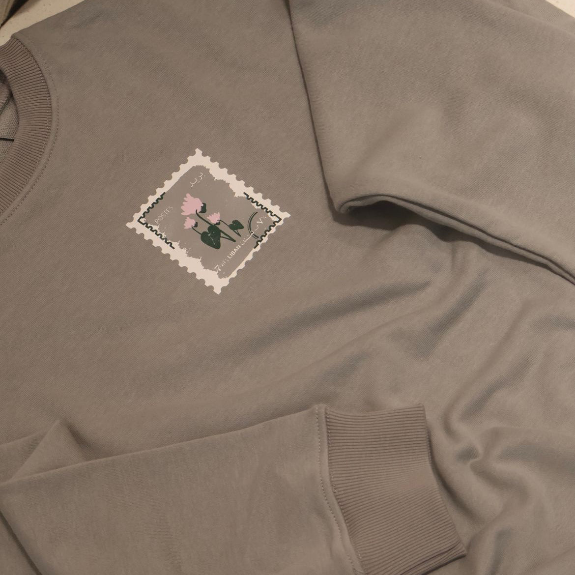 Cyclamen sweatshirt stamp