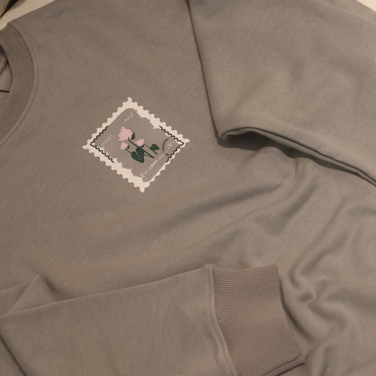 Cyclamen sweatshirt stamp