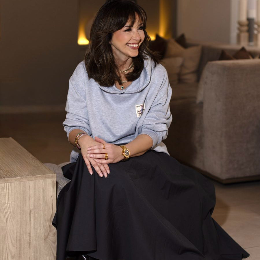 Grey Flowy Skirt & S’envoler Hoodie